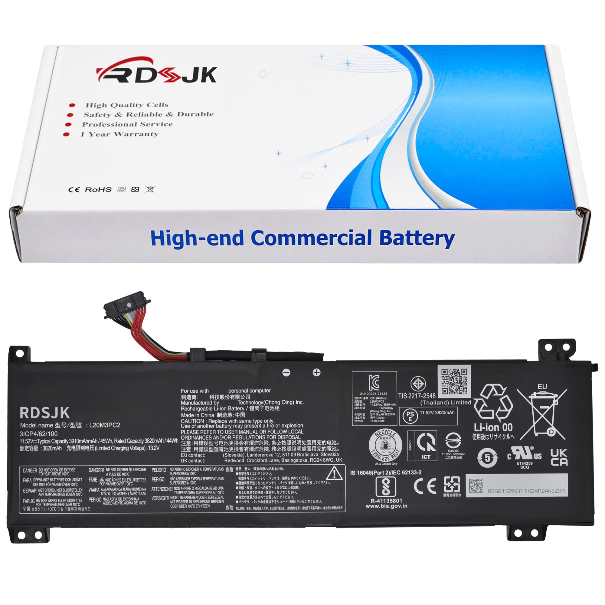Amazon.com: L20C3PC2 L20D3PC2 L20M3PC2 Laptop Battery for Lenovo